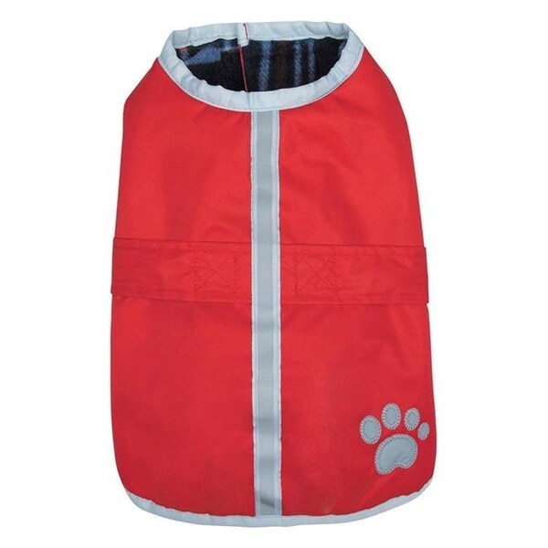 Petedge Zack & Zoey Polyester Noreaster Dog Blanket Coat; Dark Red - Medium - UM210 16 90