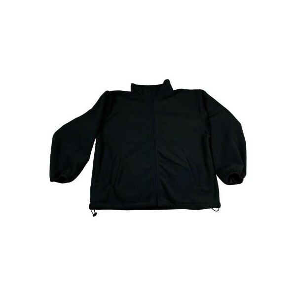 Petra Roc Inc Petra Roc Fleece Work Jacket W/2 Zipped Slash Pockets, Elastic Cuffs, Black, Size M - BSW-S1-M