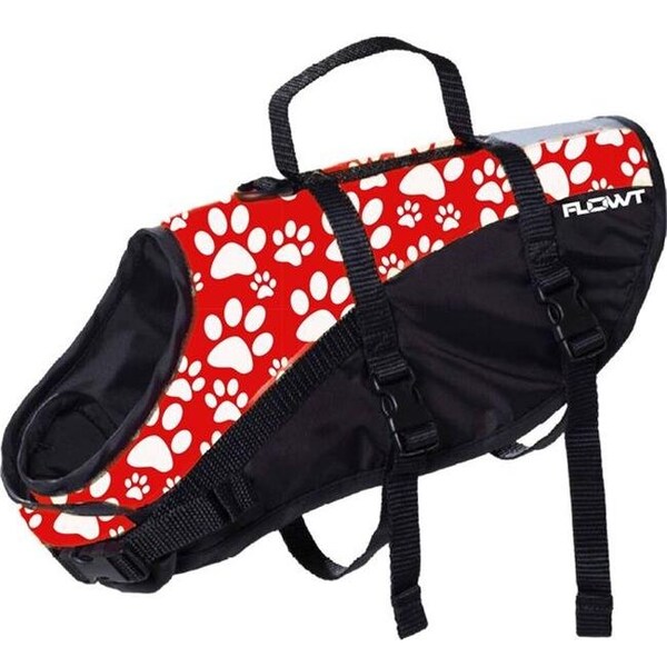 Flowt Flowt 40902-2-2X Dog Vest; Red Paws - 2XL - 40902-2-2X