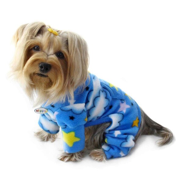 Klippo KBD082XL Stars  Clouds Fleece Turtleneck Pajamas Extra Large - KBD082XL