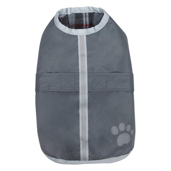 Petedge Zack & Zoey Polyester Nor Easter Dog Blanket Coat - Large; Silver - UM210 20 11