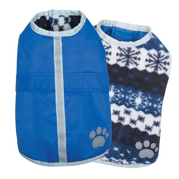 Zack & Zoe Zack & Zoey UM210 16 19 NorEaster Dog Blanket Coat; Blue - Medium - UM210 16 19