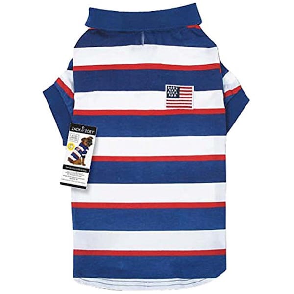 Ikaria Ikaria UM5784 16 SPF40 Patriotic Pooch Polo Shirt - Medium - UM5784 16