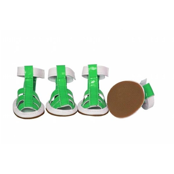 Peticare Buckle-Supportive Pvc Waterproof Pet Sandals Shoes, 4PK - PE484786