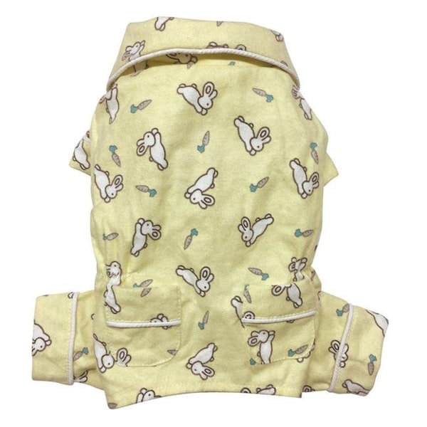 Klippo Pet Klippo Pet KBD081SZ Puppy Hopping Bunny Flannel Pajamas - Small - KBD081SZ