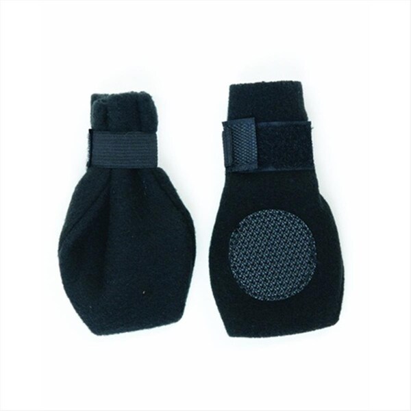 Ethical Pet Products Ethical-Fashion Pet Artic Boots Pvc Sole Large Black - 602023