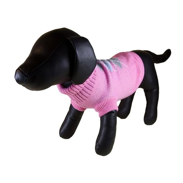 Petcessory Petcessory DS1436-BS Pink Argyle Turtleneck Dog Sweater - Small - DS1436-BS