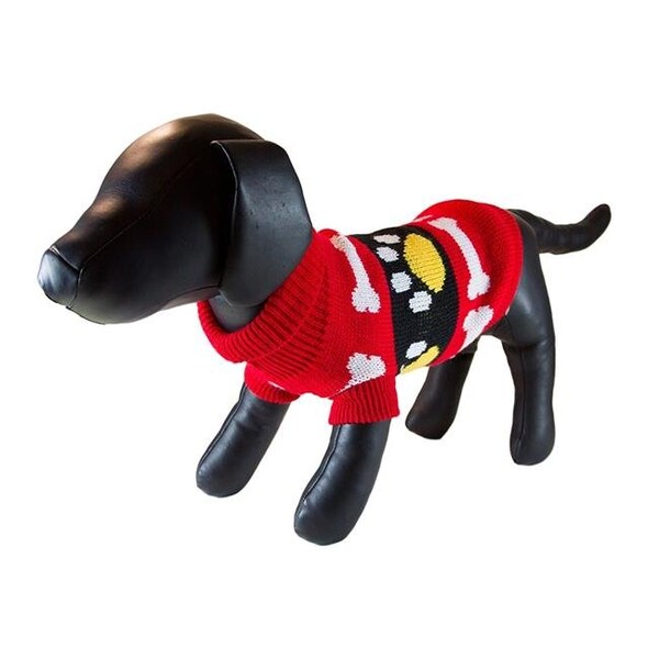 Petcessory Petcessory DS1422BXL Red Woolen Turtleneck Dog Sweater - Extra Large - DS1422BXL