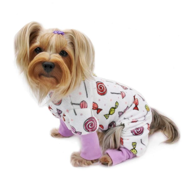 Klippo KBD083XS Ultra Soft Plush Minky Sweet Candies Pajamas Extra Small - KBD083XS