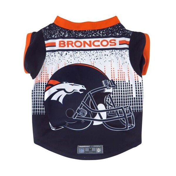 Little Earth Denver Broncos Pet Performance Tee Shirt Size L - 8669988440
