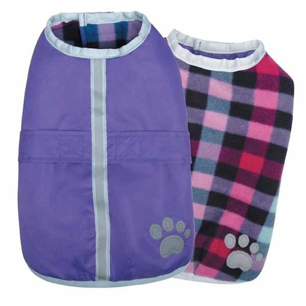 Zack & Zoe Zack & Zoey UM210 24 79 NorEaster Dog Blanket Coat; Purple - Extra Large - UM210 24 79