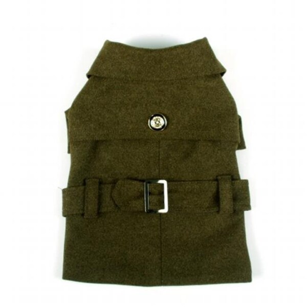 Pet Life Llc Pet Life LLC 27GNMD Galore Back-Buckled Fashion Wool Pet Coat - 27GNMD