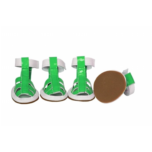 Peticare Buckle-Supportive Pvc Waterproof Pet Sandals Shoes, 4PK - PE486445