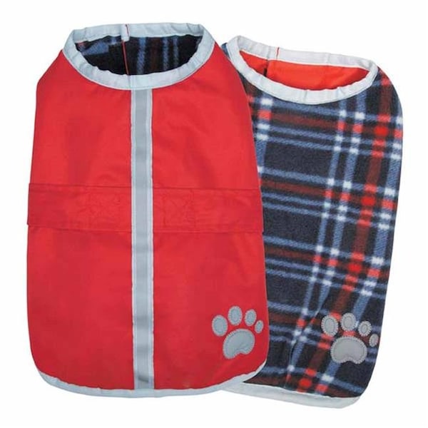 Petedge Pet Edge UM210 24 90 Noreaster Dog Blanket Coat; Dark Red - Extra Large - UM210 24 90
