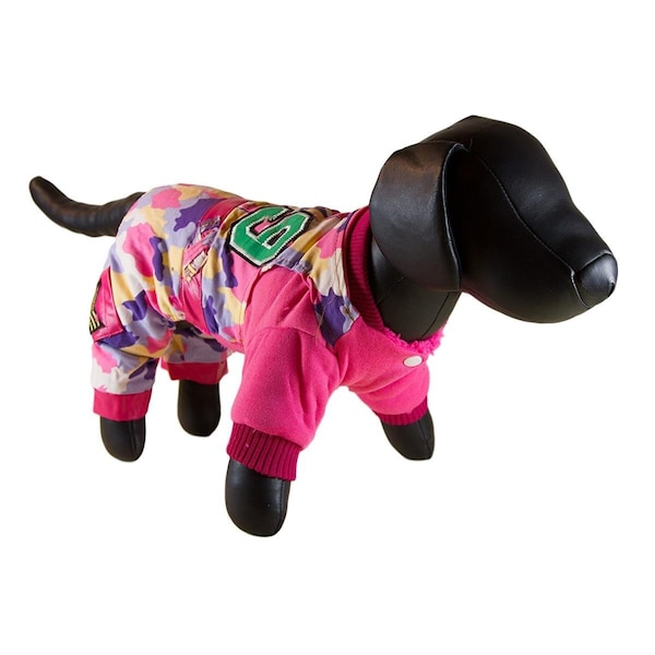 Petcessory Pink Camouflage Warm 4-Leg Dog Parka Jacket - Extra Large - DW05BXL