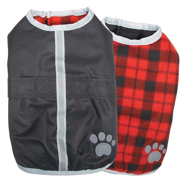 Zack & Zoe Zack & Zoey UM210 16 17 NorEaster Dog Blanket Coat; Black - Medium - UM210 16 17