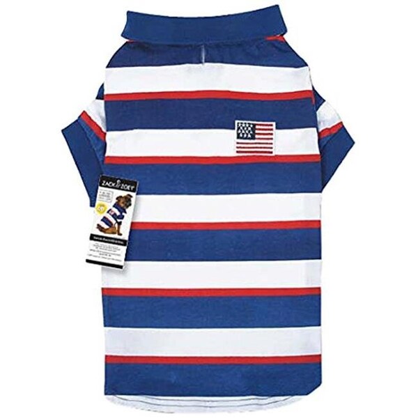 Slumber Pet Slumber Pet UM5784 14 SPF40 Patriotic Pooch Polo Shirt - UM5784 14