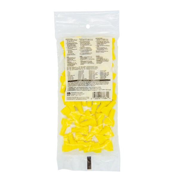 Gardner Bender WingGard Wire Connector, 22 to 10 AWG Wire, Steel Contact, Thermoplastic Housing Material, Yellow - 17-084