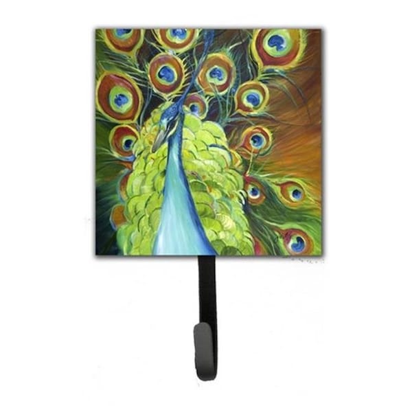 Carolines Treasures Carolines Treasures JMK1209SH4 Peacock Leash & Key Holder - JMK1209SH4