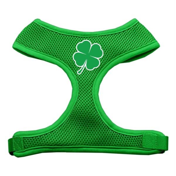 Mirage Pet Products Shamrock Screen Print Soft Mesh Harness Emerald Green Small - 70-51 SMEG
