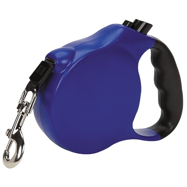 Casual Canine Belt Retractable Lead, 20 ft L, Blue, Fastening Method: Snap Hook, XL Breed - 11613 20 19