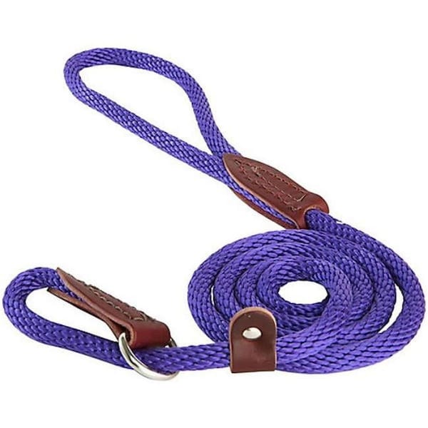 Tandy Leather Factory Leather Brothers  6 ft. British Slip Loop Rope Leads for Dogs, 3PK - 3604-6