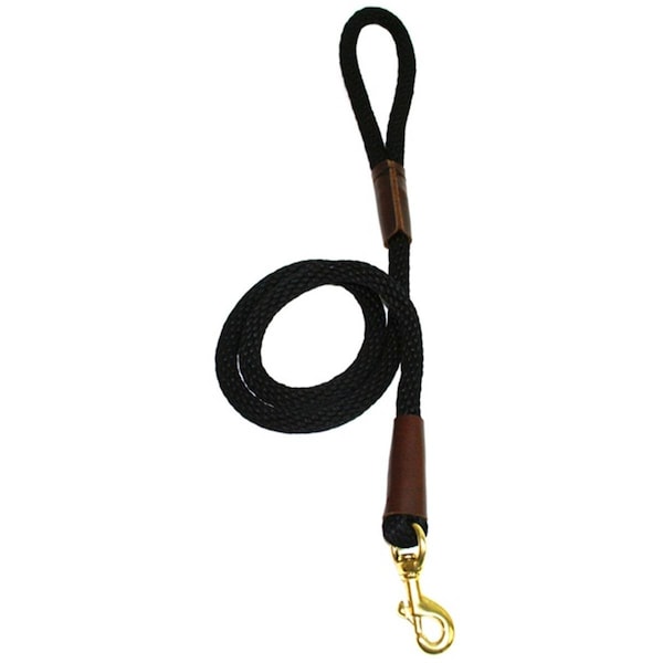 Domesticated Supplies 3646-PS Solid Round Braided Rope Lead with Snap, Purple & Sky Blue - 0.50 in. - DO3548012