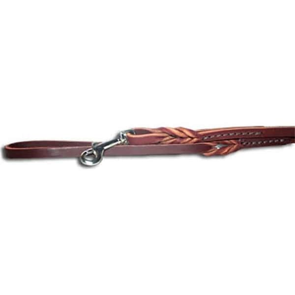 Tandy Leather Factory Leather Brothers  0.375 in. x 6 ft. Omnipet Latigo Twist Lead, Burgundy - TL38BT-6BU
