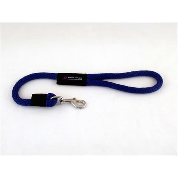Soft Lines Dog Snap Leash 0.5 In. Diameter By 2 Ft. - Royal Blue - P10802ROYALBLUE