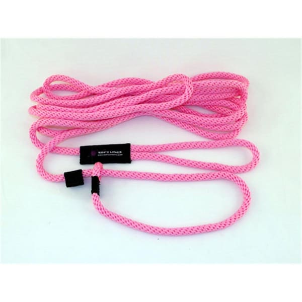 Soft Lines Floating Dog Swim Slip Leashes 0.37 In. Diameter By 20 Ft. - Hot Pink - SO456540