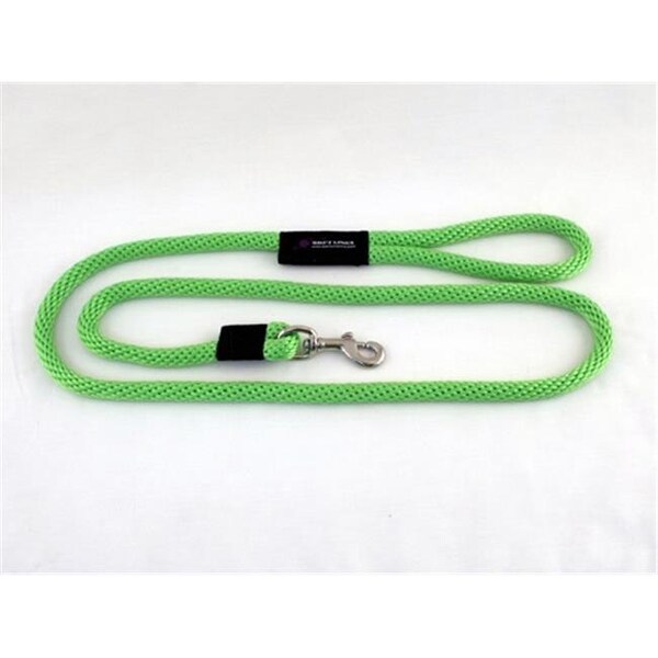 Soft Lines Soft Lines P10606LIMEGREEN Dog Snap Leash 0.37 In. Diameter By 6 Ft. - Lime Green - P10606LIMEGREEN