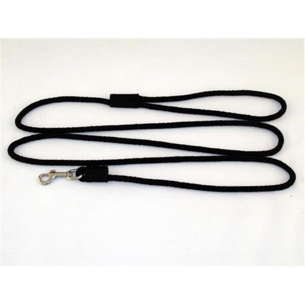 Soft Lines Soft Lines P10406BLACK Small Dog Snap Leash 0.25 In. Diameter By 6 Ft. - Black - P10406BLACK