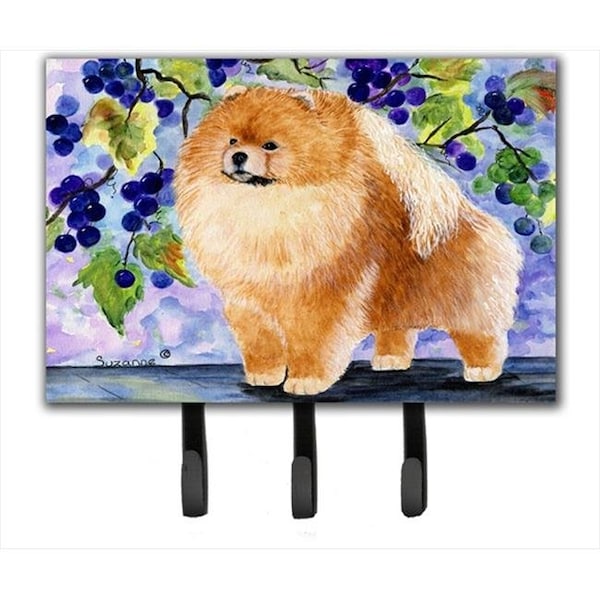 Carolines Treasures Carolines Treasures SS8251TH68 Pomeranian Leash Holder Or Key Hook - SS8251TH68