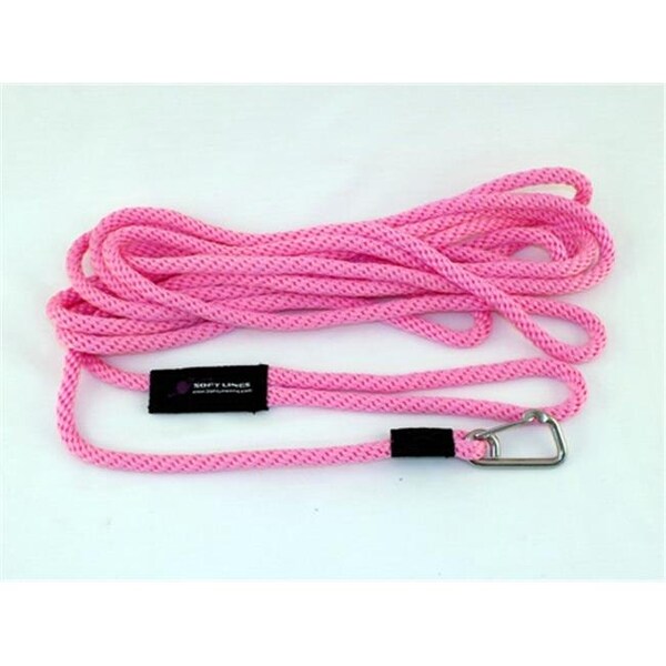 Soft Lines Soft Lines PSW10650HOTPINK Floating Dog Swim Snap Leashes 0.37 In. Diameter By 50 Ft. - Hot Pink - PSW10650HOTPINK