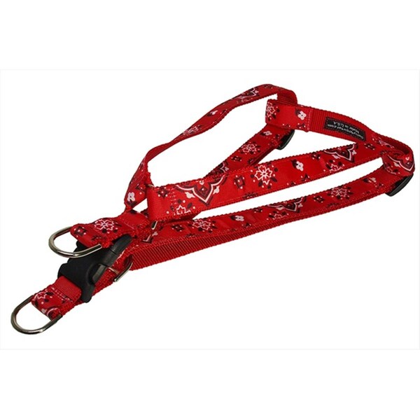 Sassy Dog Wear Bandana Dog Harness- Red - Small - BANDANA RED2-H