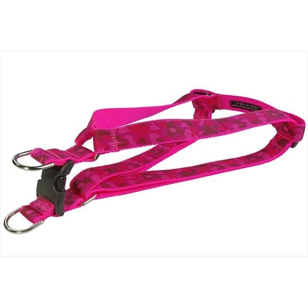 Sassy Dog Wear Sassy Dog Wear CAMOUFLAGE-PINK3-H Camouflage Dog Harness; Pink - Medium - CAMOUFLAGE-PINK3-H