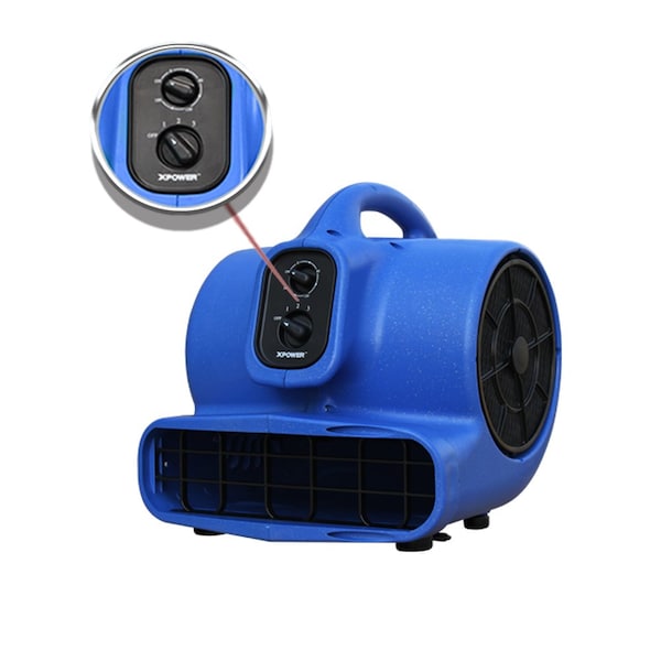 Xpower Mutli-Cage Dryer W/  Multi Cage Drying Kit, 3/4 HP, 3200 CFM, 7.5 Amps, 3 Speed - X-800TF-MDK