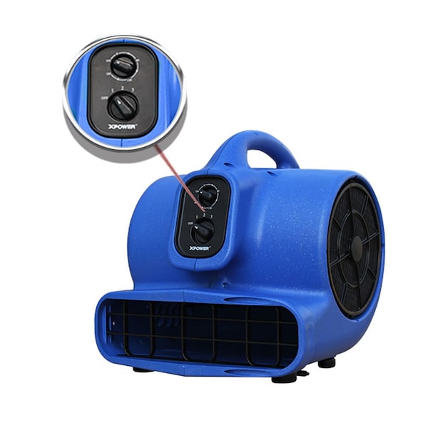 Xpower Mutli-Cage Dryer W/ Multi Cage Drying Kit, 1/3 HP, 2000 CFM, 3.8 Amps, 3 Speed - X-430TF-MDK