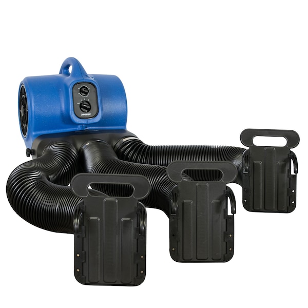 Xpower Mutli-Cage Dryer W/ Multi Cage Drying Kit, 1/3 HP, 2000 CFM, 3.8 Amps, 3 Speed - X-430TF-MDK