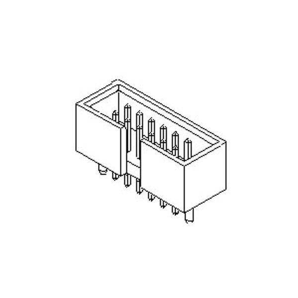Molex Board Connector, 34 Contact(S), 2 Row(S), Male, Straight, 0.1 Inch Pitch, Solder Terminal, Guide - 878343411