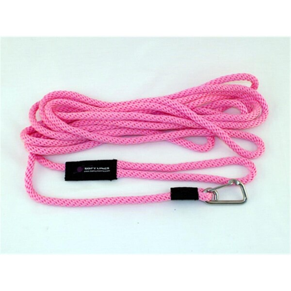 Soft Lines Floating Dog Swim Snap Leashes 0.37 In. Diameter By 20 Ft. - Hot Pink - SO456496