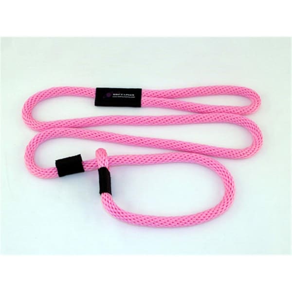 Soft Lines Dog Slip Leash 0.37 In. Diameter By 8 Ft. - Hot Pink - SO456368