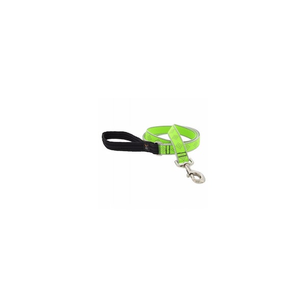 Lupine 1 In. x 6 Ft. High Visibility Reflective Green-Diamond Dog Leash - 48159