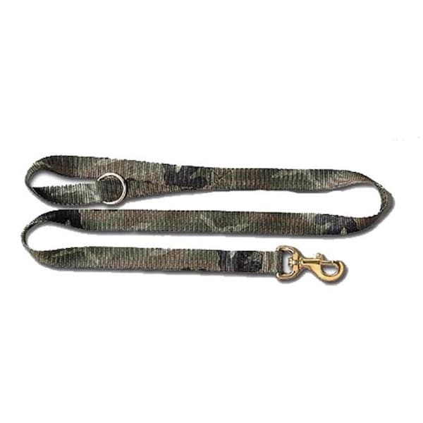 Tandy Leather Factory Leather Brothers 5806RT-PK 0.625 in. x 6 ft. Nylon Pink Camo Lead - 5806RT-PK