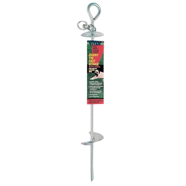 Coastal Pet Titan Giant Auger Dome Tie Out Stake - 2470