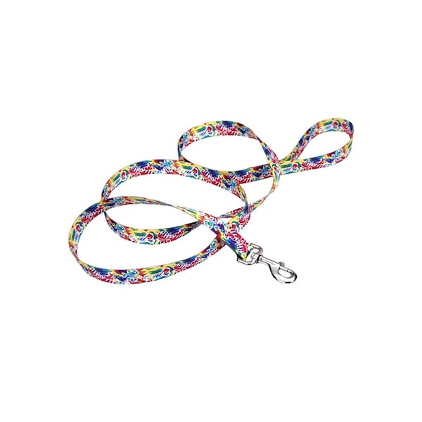 Coastal Pet Pet Attire Styles Leash 3/4" x 6' BLK BONES - 2631-BBO