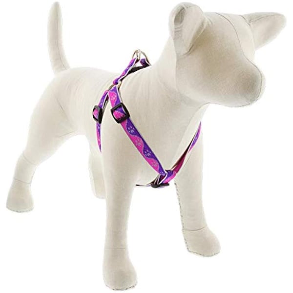 Lupine Pet Lupine 0.75 x 15-21 in. Paws Dog Harness, Pink - 107779