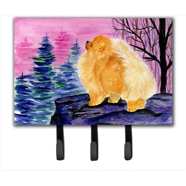 Carolines Treasures Carolines Treasures SS8606TH68 Pomeranian Leash Holder Or Key Hook - SS8606TH68