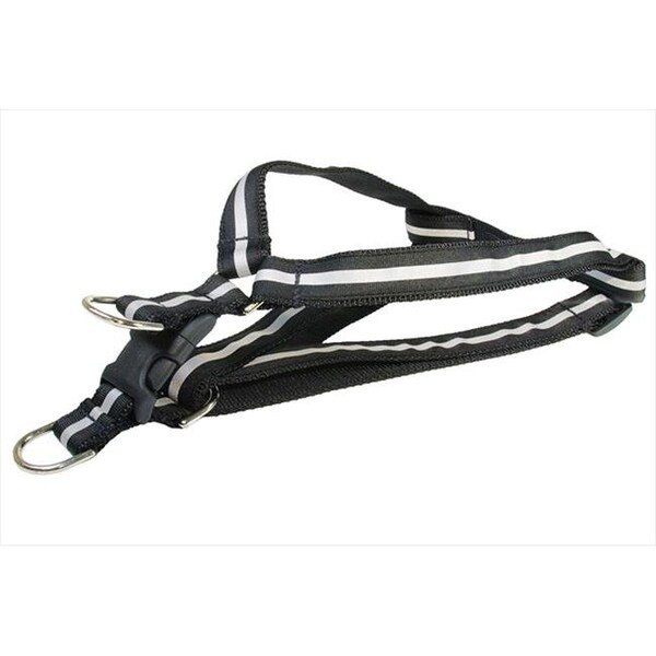 Sassy Dog Wear Sassy Dog Wear REFLECTIVE - BLACK3-H Reflective Dog Harness; Black - Large - REFLECTIVE - BLACK3-H