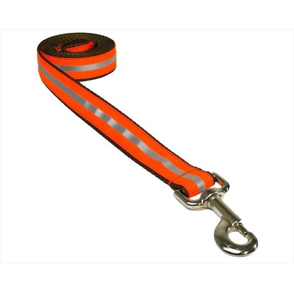Sassy Dog Wear Sassy Dog Wear REFLECTIVE - ORANGE1-L 4 ft. Reflective Dog Leash; Orange - Small - REFLECTIVE - ORANGE1-L